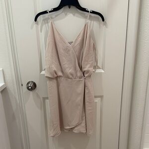 Naked Zebra Cream Mini Dress